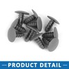 A ABSOPRO Rivets 8mm Fender Trunk Fastener Clip Plastic Gray(Set