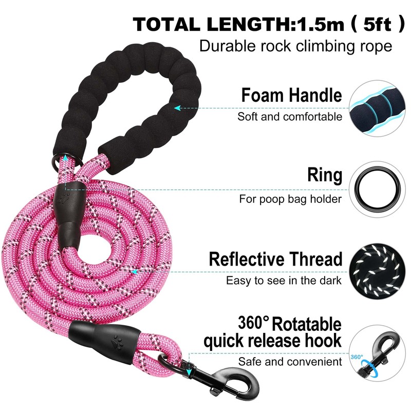 haapaw Dog Harness with Leash Set, No Pull Adjustable Reflective