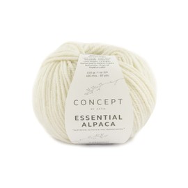 Lanas Katia Essential Alpaca Knitting Yarn White Code 70