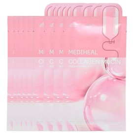 Minyung J Mediheal Collagen Music Essence Mask Pack 20ml x 10 pieces Collagen Mask Pack Skin Moisturizing Anti-Wrinkle