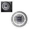 Irinidig 2 PCS Bling Car One-Button Start Button Outer Ring
