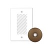 Single-Gang Electronic Door Chime Kit with Architectural Bronze Stucco Button