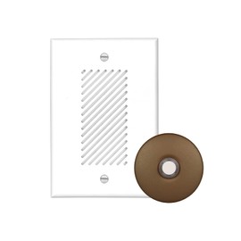 Single-Gang Electronic Door Chime Kit with Architectural Bronze Stucco Button (EDC1120SBBZ)