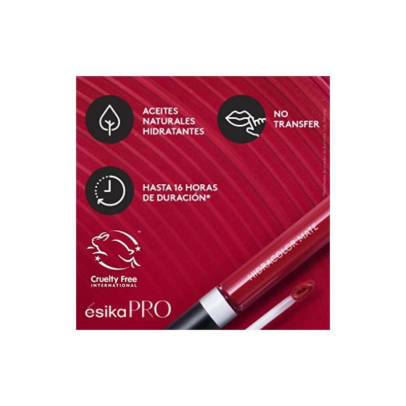 ESIKA ésika - Labial Líquido No Transfer Hidracolor Mate, 6