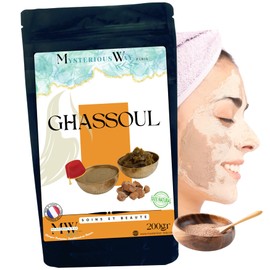 Clay 200g Natural Powder Masks for Body and Face Care - Exfoliating Cleanses Soft - Detoxifies Skin Mask Natural (Ghassoul)