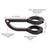 Alchemy Parts Headlight Clips with Clamp Fork 36-37 mm for