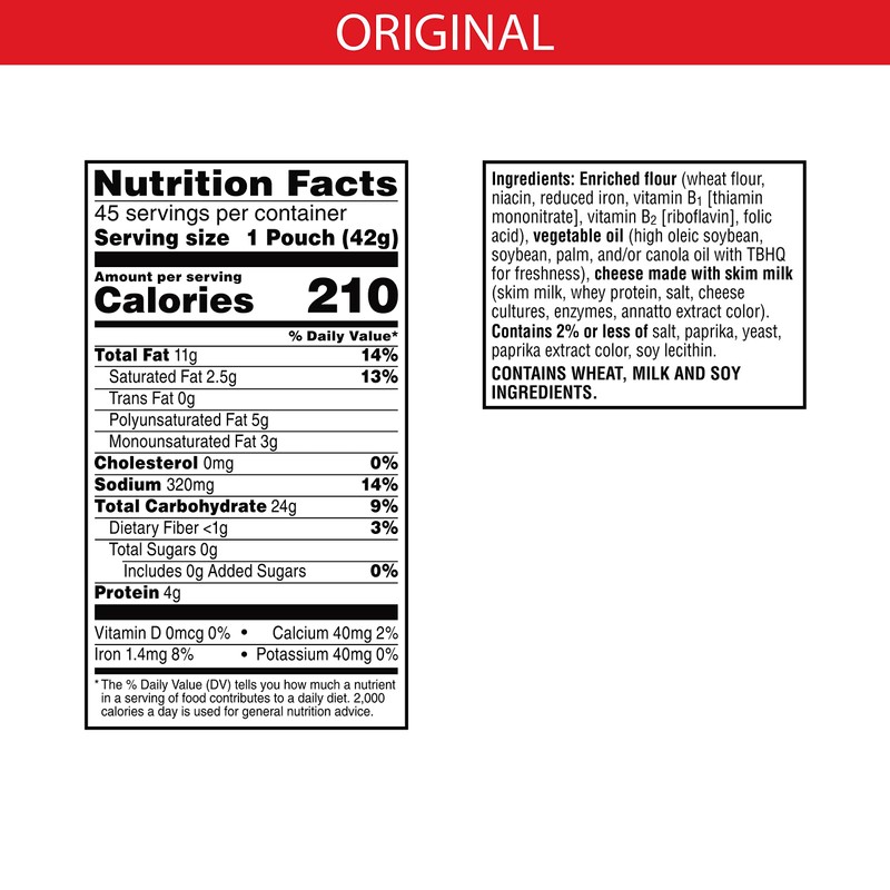 Cheez-It Snack Pack, Original, 67.5 Ounce