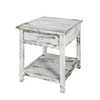 Rustic Cottage End Table with 1 Drawer and 1 Shelf,