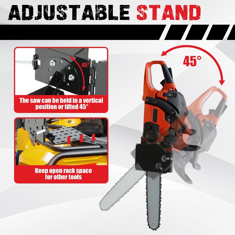 KUAFU Universal Saw Press Chainsaw Bracket for ATV UTV Trailers