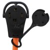 AC WORKS 30-Amp 4-Prong Dryer Outlet 14-30 Piggy-Back Plug Adapter