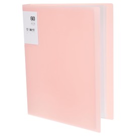 M&G 60-Pocket Binder with PP Plastic Sleeves A4(Pink), Art Portfolio Folder with Clear Sheet Protectors, Display 120 Pages for Organizing Documents, 310x235x40mm