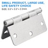 18 Pack Satin Nickel 3.5 Inch x 3.5" 1/4" Radius