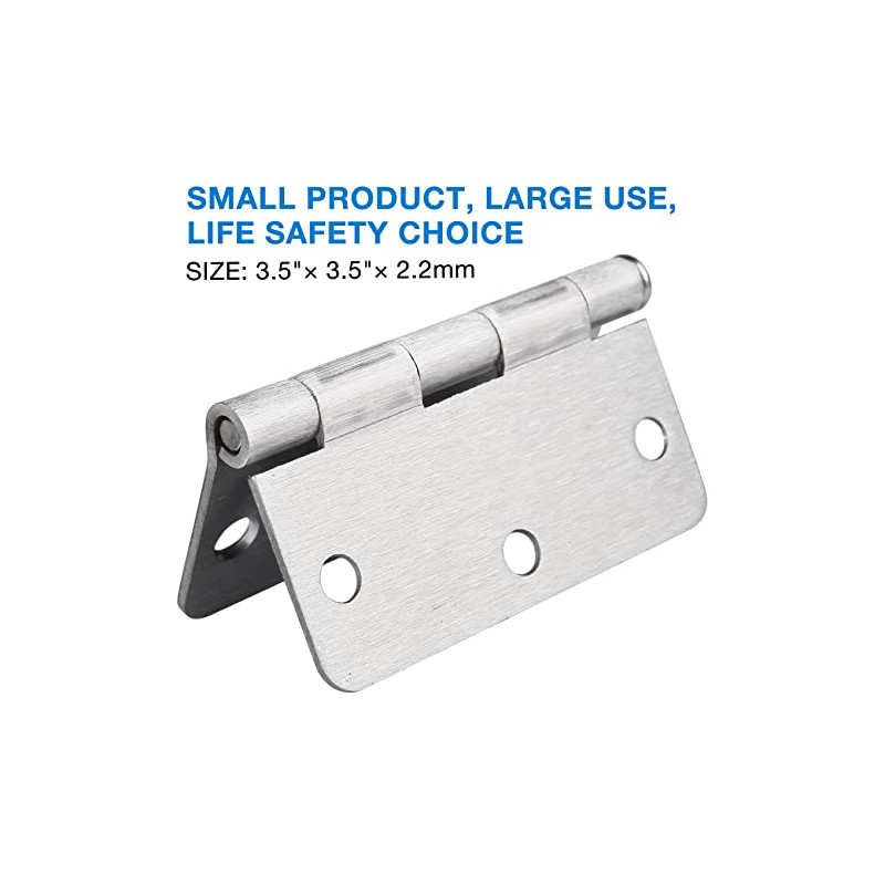 18 Pack Satin Nickel 3.5 Inch x 3.5" 1/4" Radius