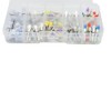Colorful Teeth Polishing Heads Set, 100 Pieces, Mixed Colours, Compatible