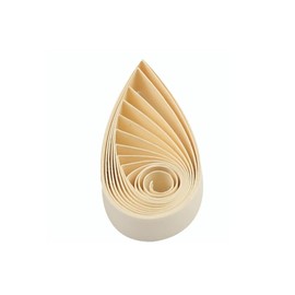 Quilling Strips 5mm Paper Quilling Set Solid Color Star Origami Paper DIY Hand Crafts Single Color Quilling Paper Filigee Strips (Ivory)