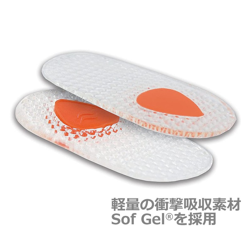 SOFSOLE 18593 Unisex Point Insole, Gel Heel Pad, Layering Type,