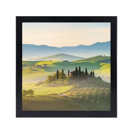 HUKONHEP 6x6 Black Picture Frames, Photos Frame with Plexiglass, Wall Gallery Photo Frames, Horizontal and Vertical for Wall Mounting and Tabletop, Home Office Decoration