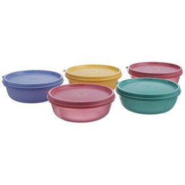 Tupin Tupperware Buddy Bowl Set, 300ml, Set of 5 (Color May Vary)
