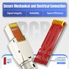AMPCOM STP CAT7 RJ45 Connector Zinc-Alloy Tool-Free Ethernet Field Termination