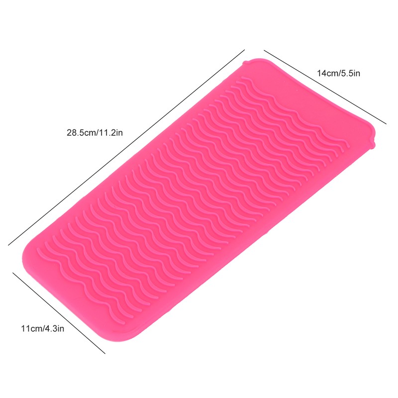 3Pcs Silicone Insulation Cover Heat Resistant Pouch for Hair Straightener
