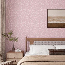 VaryPaper Light Pink Contact Paper Peel and Stick Wallpaper Textured Silk Embossed Pink Wallpaper for Girls Bedroom Removable Self Adhesive Pink Wall Paper for Nursery Bathroom Cabinets 15.7''x78.7''