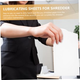 FUNOMOCYA Shredder Gear Oil Sheets Pcs Pack Paper Shredder Lubricant Sheets for Smooth Operation