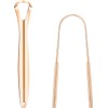 2 cepillos para lengua, resistentes, reutilizables, de acero inoxidable, herramientas