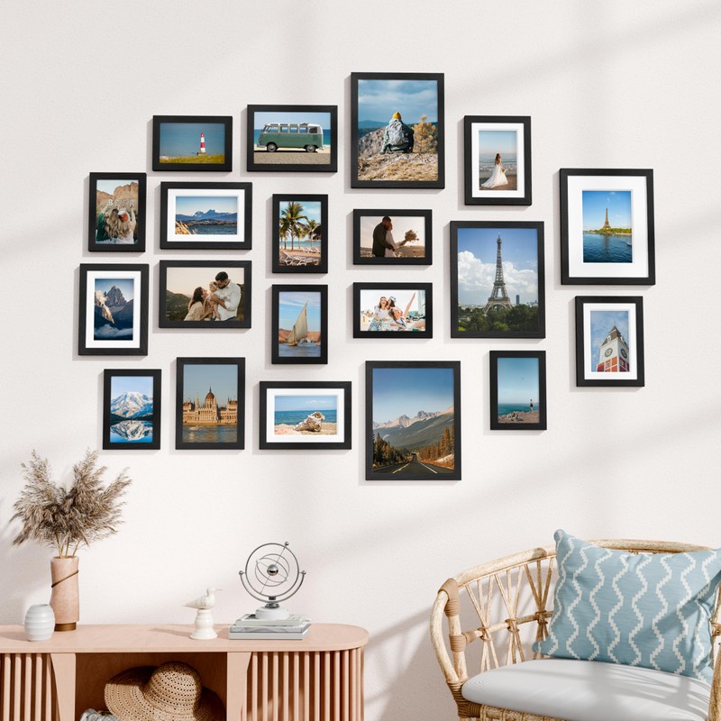 Vittanly Picture Frames Set of 20, Picture Frames Collage Wall