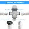 Pool Dual Split Hose Plunger Valve Compatible with Intex Pool