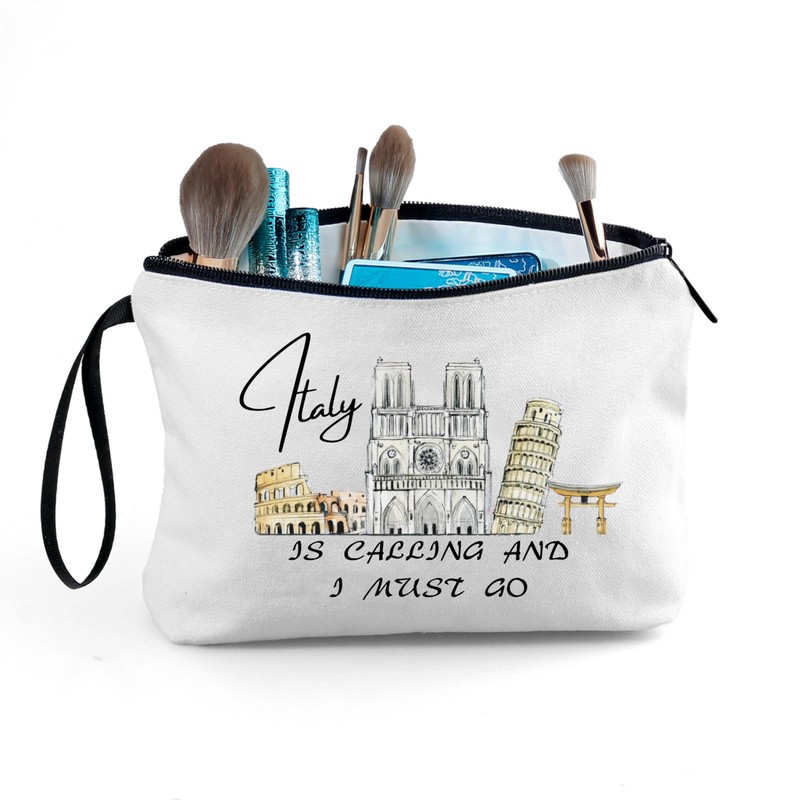 ARIOSEY Italy Travel Essentials,Italian Gifts,Gifts for International Travelers,Makeup Travel Bag,Travel