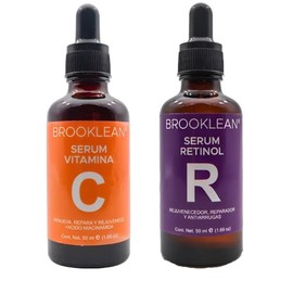 KIT DE SERUMS C (Vitamina C) y R (Retinol) para el cuidado de la cara. Unisex.