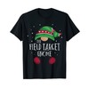 Field Target Gnome Family Matching Christmas Pyjamas T-Shirt, black