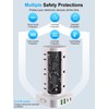 Power Strip Tower with Multiple Outlets, Flat Plug Surge Protector