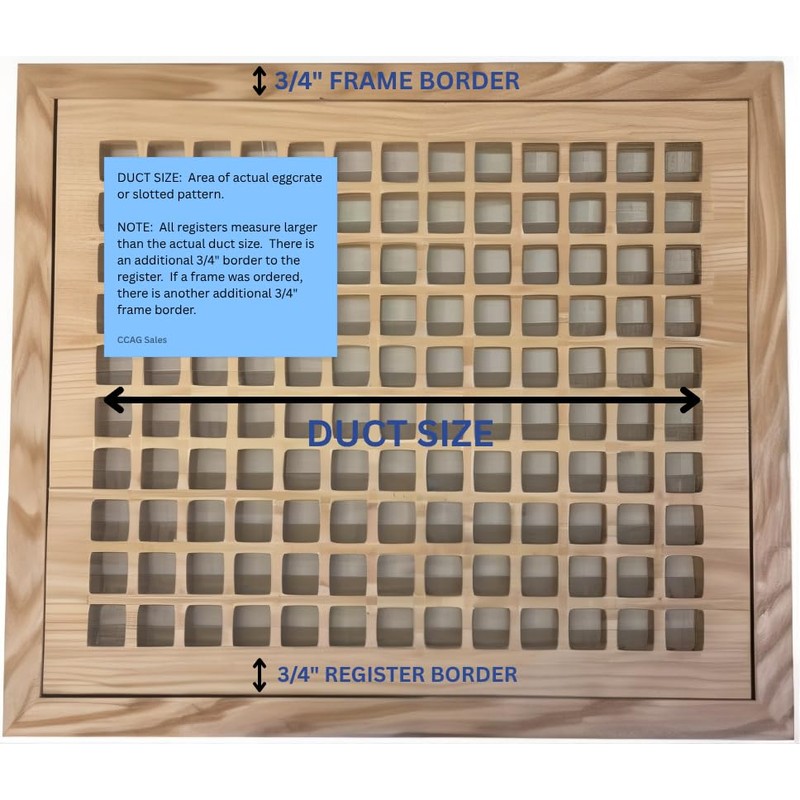 Red Oak Hardwood Floor Register, 6 x14 Inch by Cape