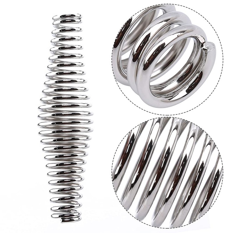 SYCOOVEN 4 Pcs BBQ Spring Handle, Stainless Steel Smoker Handle