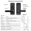 GEKRONE Smart Front Door Lock with Lever Handle, Keyless Entry