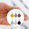 6 Pcs Leather Proximity ID Card Keychain Protector RFID Key