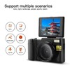 Digital Video Camera, WiFi Vlogging Camera, 3 Inch 180 Degree