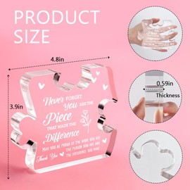 OCCdesign Coworker Leaving Gifts for Women Farewell Going Away Goodbye Gifts for Coworker Retirement Gifts for Women Appreciation Gifts for Teacher Social Worker Nurse Coworker Office Gifts Desk Signs Plaque