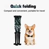 Cooling Elevated Dog Bed, Portable Dog Bed (Green+White, Medium)