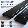 Baru Decor Set of 2 - 40" C-Channel Steel for