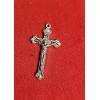 CHRISTIAN CATHOLIC LOT OF 25 Cross Silver PLATED Crucifix Pendant