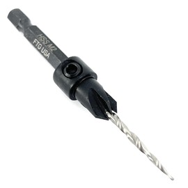 FTG USA Countersink Drill Bit for Wood with Tapered Drill Bit #4 (7/64")
