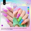 Beetles Neon Gel Nail Polish Set, 6 Colors Summer Jelly