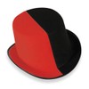 KarnevalsTeufel Hat Two-Tone Black/White/Black/Red Size Approx. 58 cm Hat Headgear