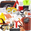 AUTODECO 126pcs Roadside Emergency Car Kit - Auto Safety Kit