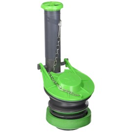 Plumb Pak K835-9 FlushAll High Performance Toilet Flush Valve with 3" Water-Saving Flapper, Green/Grey