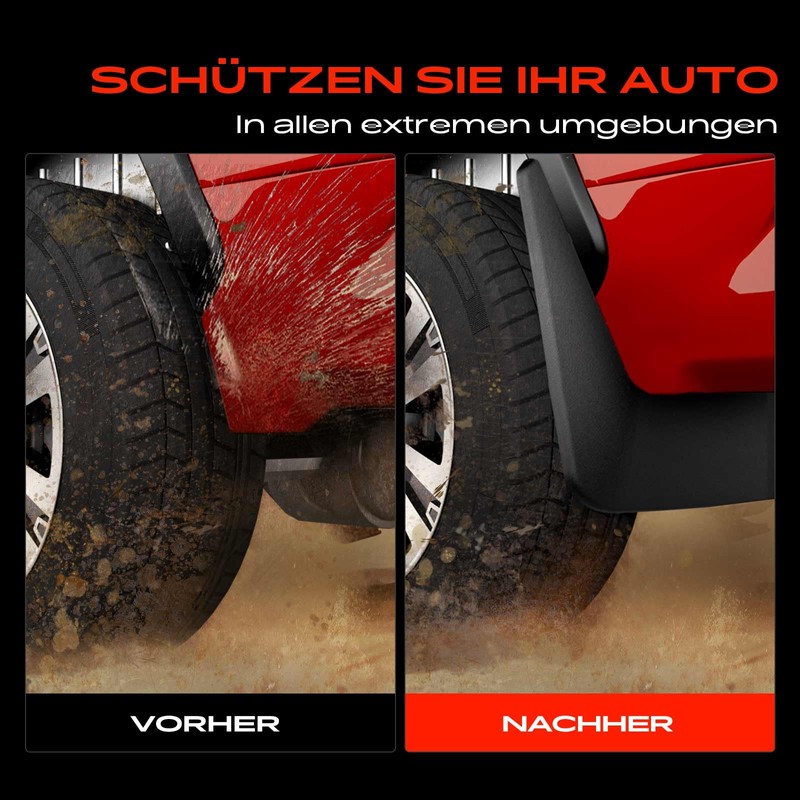 Frankberg 4x Splash Guards Mud Flaps Compatible with Golf VII