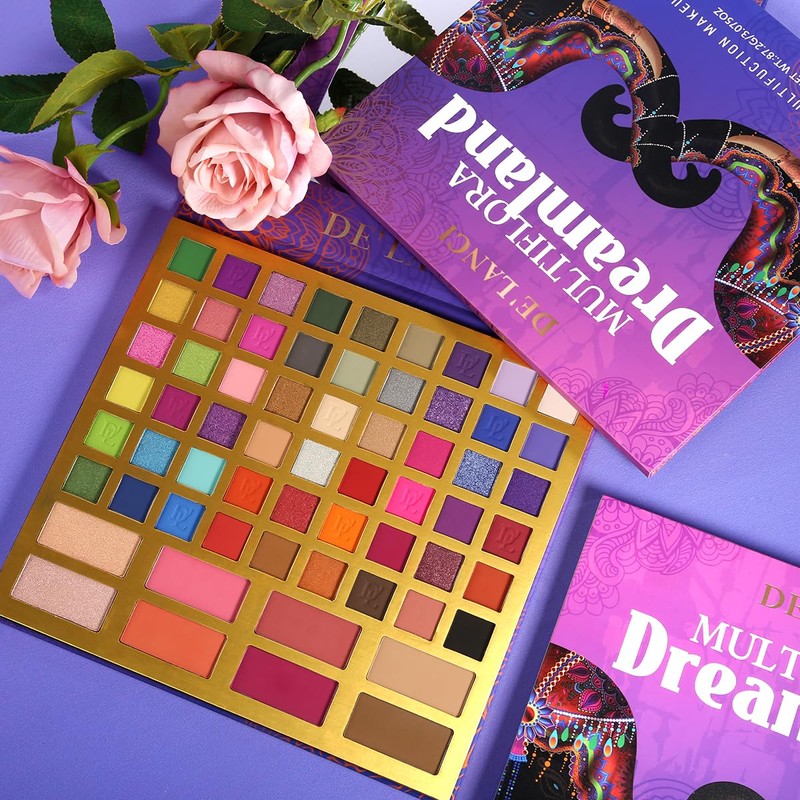 DE'LANCI All in one eyeshadow palette, elephant professional eye shadow,