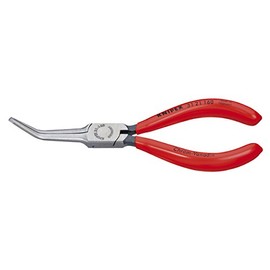 6-1/4" Needle-Nose Pliers w/ Angled Jaw, Plastic Grip